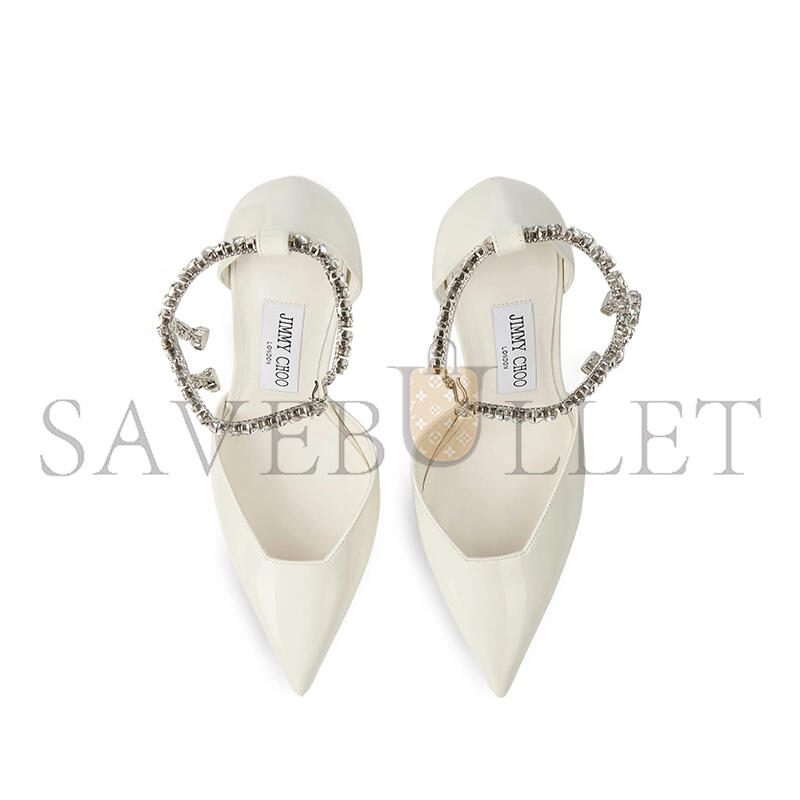 JIMMY CHOO 100MM STEVIE CRYSTAL-EMBELLISHED PUMPS 